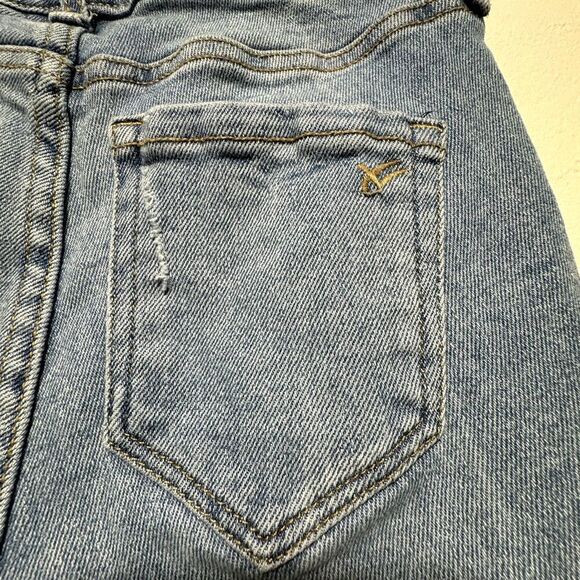 William Rast Jeans Stretch Perfect Skinny Distressed Denim Mid Rise Women sz 24 - Picture 10 of 12